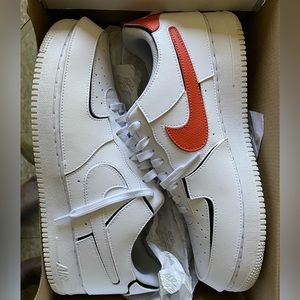 Nike AF1/1 White/White-Black-Cosmic Clay